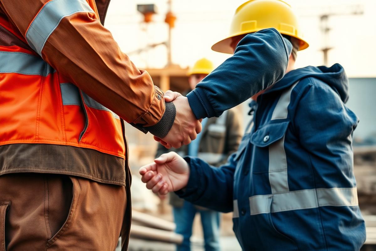 Handshake between workers